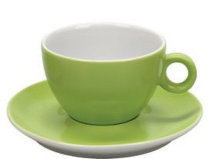 Εικόνα της Πορσελάνινη Κούπα Διπλού Cappuccino 31.5cl σε Λαχανί Χρώμα