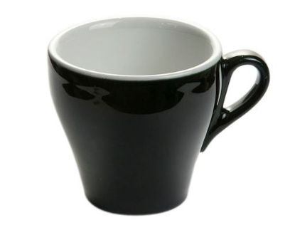 Εικόνα της Πορσελάνινη κούπα cappuccino Μαύρο χρώμα