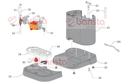 Picture of Gaggia New Baby Class Spare Parts Inlet Fitting (See Image Item 61)