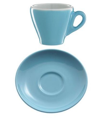 Πορσελάνινο Πιατάκι Γαλάζιο χρώμα για κούπα espresso 