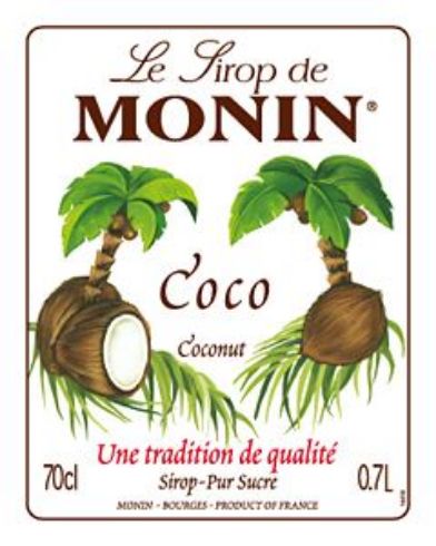 Monin COCONUT - Σιρόπι Καρύδα