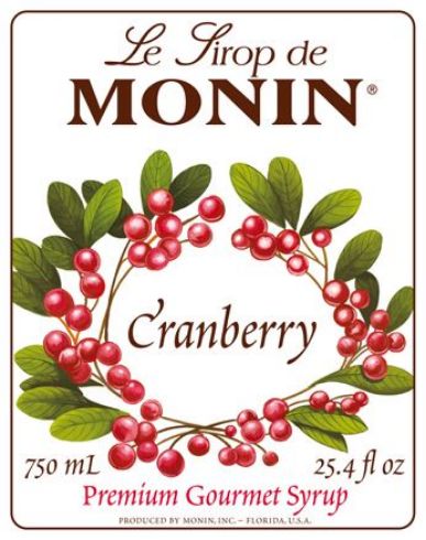 Monin CRANBERRY - Σιρόπι 