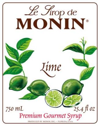 Εικόνα της Monin LIME JUICE CORDIAL - Σιρόπι Χυμός Lime