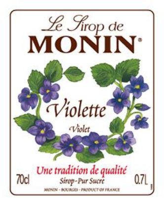 Εικόνα της Monin VIOLET - Σιρόπι Βιολέτα