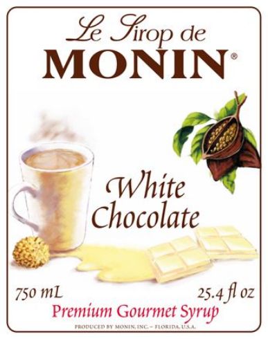 Monin WHITE CHOCO - Σιρόπι Λευκή Σοκολάτα