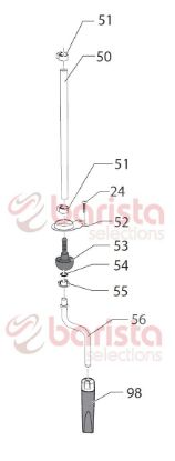 Picture of Gaggia New Baby Class Spare Parts Self Tapping Galv. Screwplast (See Image Item 24)