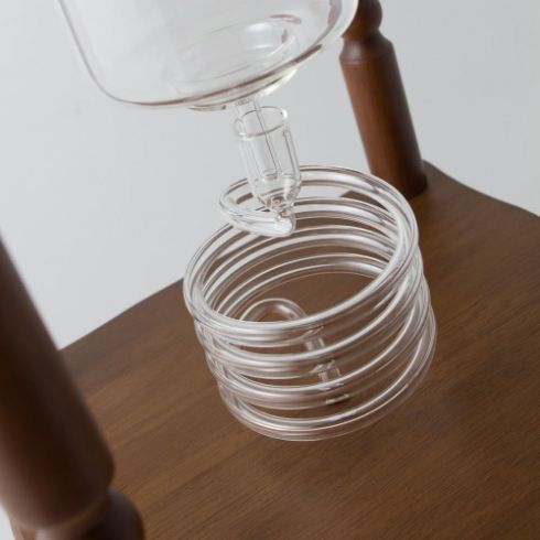 Yama Glass 25 Κούπες - Πύργος Κρύας Απόσταξης - Καφέ Ξύλινο Πλαίσιο