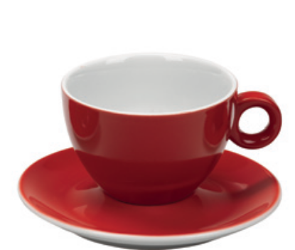 Εικόνα της Πορσελάνινη Κούπα Cappuccino 21cl σε Κόκκινο Χρώμα
