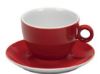 Πορσελάνινη Κούπα Διπλού Cappuccino 31.5cl σε Κόκκινο Χρώμα