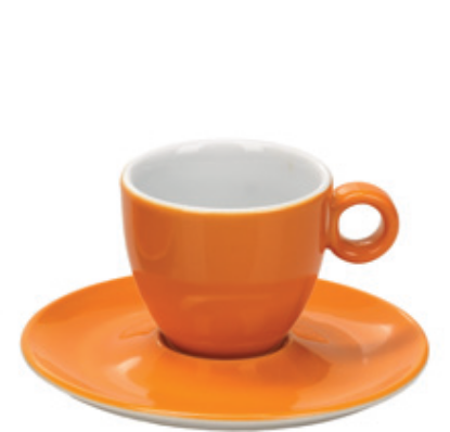 Εικόνα της Πορσελάνινη Κούπα Espresso 10cl σε Πορτοκαλί Χρώμα