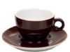 Πορσελάνινη Κούπα Διπλού Cappuccino 31.5cl σε Καφέ Χρώμα