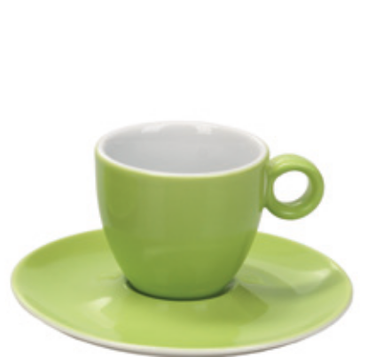 Εικόνα της Πορσελάνινη Κούπα Espresso 10cl σε Λαχανί Χρώμα
