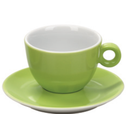 Εικόνα της Πορσελάνινη Κούπα Cappuccino 21cl σε Λαχανί Χρώμα