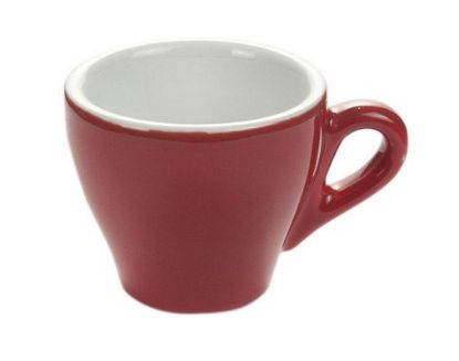 Εικόνα της Πορσελάνινη κούπα cappuccino Κόκκινο χρώμα