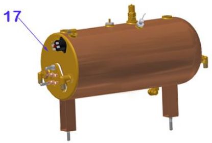 Εικόνα της Vibiemme Replica 2 Group 2 Boiler Pid Boilers Complete Steam Boiler 2gr.vers.2012 (item 17)