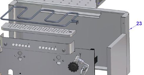 Picture of Vibiemme Replica 2 Group 2 Boiler Pid Bodywork 2 Gr.r.50  Inox Back Panel 