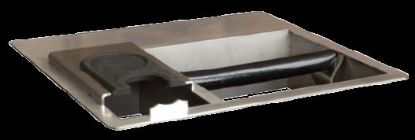 Picture of Concept-Art Built-in Knock Box made from Stainless Steel with tamper station Ctc