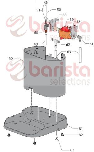 Gaggia New Baby Spare Parts Ass.central Shell St.steel (see Image Item 65)