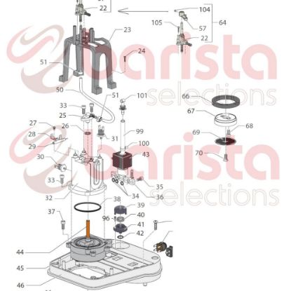 Picture of Gaggia New Baby Spare Parts Brass Solenoid Valve 120v 60hz (see Image Item 43)