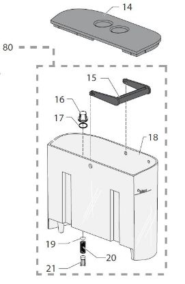 Picture of Gaggia New Baby Ανταλλακτικά Cap Tank Silver (see Image Item 14)