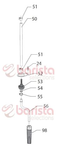 Gaggia New Baby Class Spare Parts Support For Spheral Union (See Image Item 52)