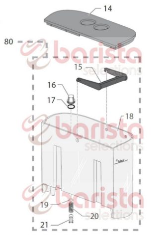 Gaggia New Baby Class Ανταλλακτικά Δοχείο Νερού (See Image Item 18)