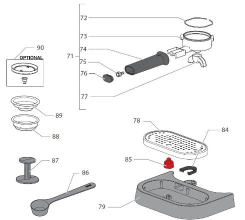 Gaggia New Baby Spare Parts Complete Emulsion Disk (see Image Item 90)