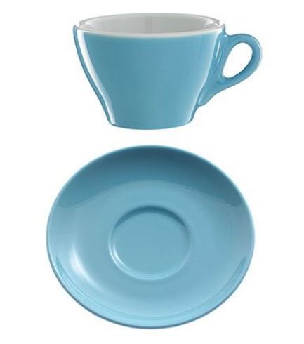 Picture of Πορσελάνινο Πιατάκι Γαλάζιο χρώμα για κούπα latte