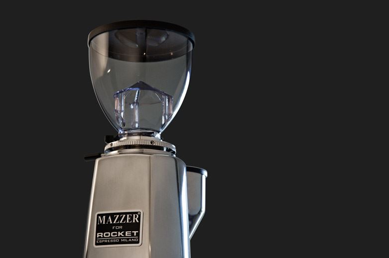Mazzer For Rocket Mini A Polished Aluminium Coffee Grinder