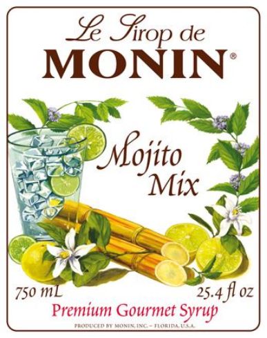 Monin MOJITO MINT - Σιρόπι Μοχίτο κ Μέντα