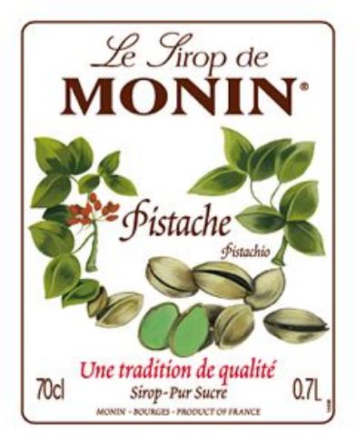 Monin PISTACHIO - Σιρόπι Φυστίκι