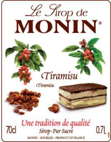Monin TIRAMISU - Σιρόπι Τιραμισού