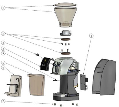 Εικόνα της Power PCB 100-120V for Baratza-Vario (JET) (see image item 8)