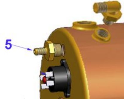 Εικόνα της Vibiemme Replica 2 Group 2 Boiler Pid Boilers Gauge Tube Fitting (item 5)
