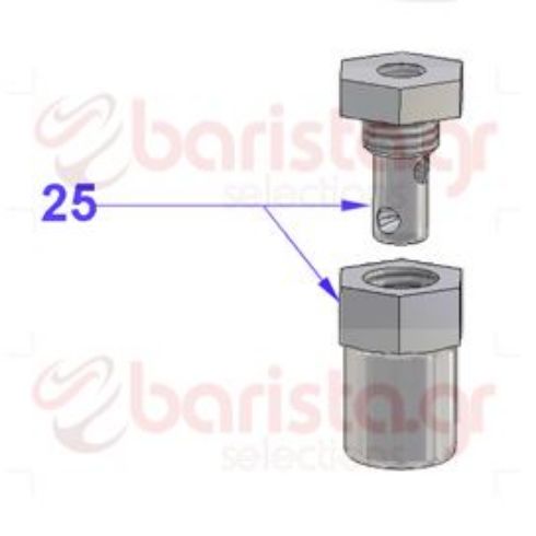 Picture of Vibiemme Domobar Super Grouphead Set Of Discharge Cap For Automatic Group