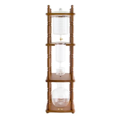 Picture of Yama 25 Cup Cold Drip Maker Curved Brown Wood Frame