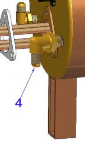 Vibiemme Replica 2 Group 2 Boiler Pid Boilers Drain Water Fitting (item 4)