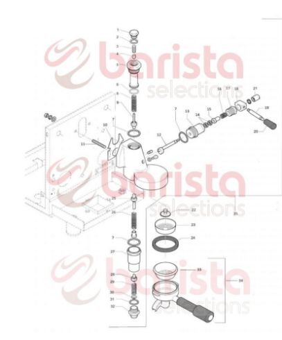 Rocket R58 Group Spare Parts Blind filter (See Image Item 35)