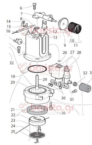 Gaggia ορειχάλκινη ηλεκτροβαλβίδα ατμού