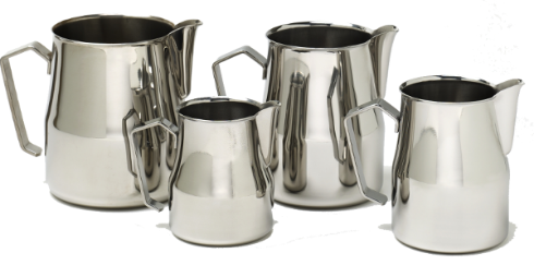Picture of Motta Europa Black Milk Jug made from Stainless Steel  0.35cl