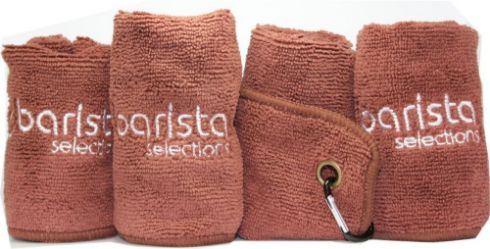 Microfiber towels with ring, 4 pack