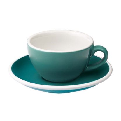 Loveramics Egg - Flat White 150 ml Cup and Saucer - Teal