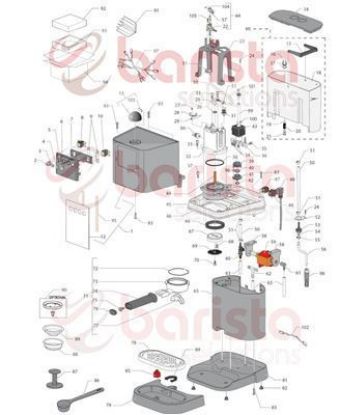 Εικόνα της Gaggia New Baby FILTER HOLDER CUP (see image item 73)