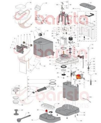 Gaggia New Baby FILTER HOLDER CUP (see image item 73)