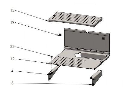 Εικόνα της Bracket Cup Warming Tray right