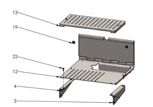 Bracket Cup Warming Tray right