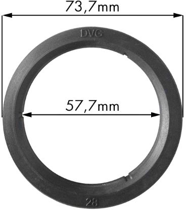 WEGA PORTAFILTER GASKET 73,7X57,7XH.8,5MM NBR 80SH WITH 3 CUTS