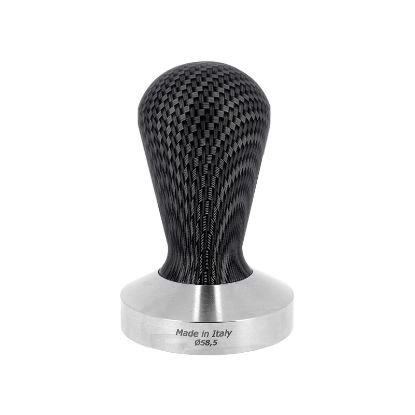 CARBON COFFEE TAMPER S. STEEL FLAT BASE D.58,5MM