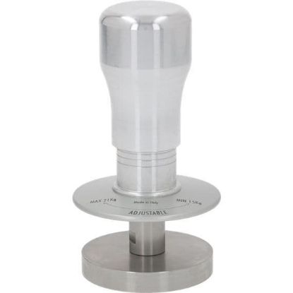 ADJUSTABLE DYNAMOMETRIC COFFEE TAMPER D.57MM, ALUMINIUM HANDLE S.STEEL BASE