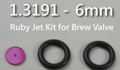 Jet Kits, 1 Synthetic Ruby jet, .6 mm and 2 BrewValve O-Rings